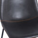 Clayton 34.1 inch Slate Gray and Black Powder Coated Counter Stool