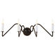 Lowcountry 4 Light Darkened Bronze Wall Sconce Wall Light