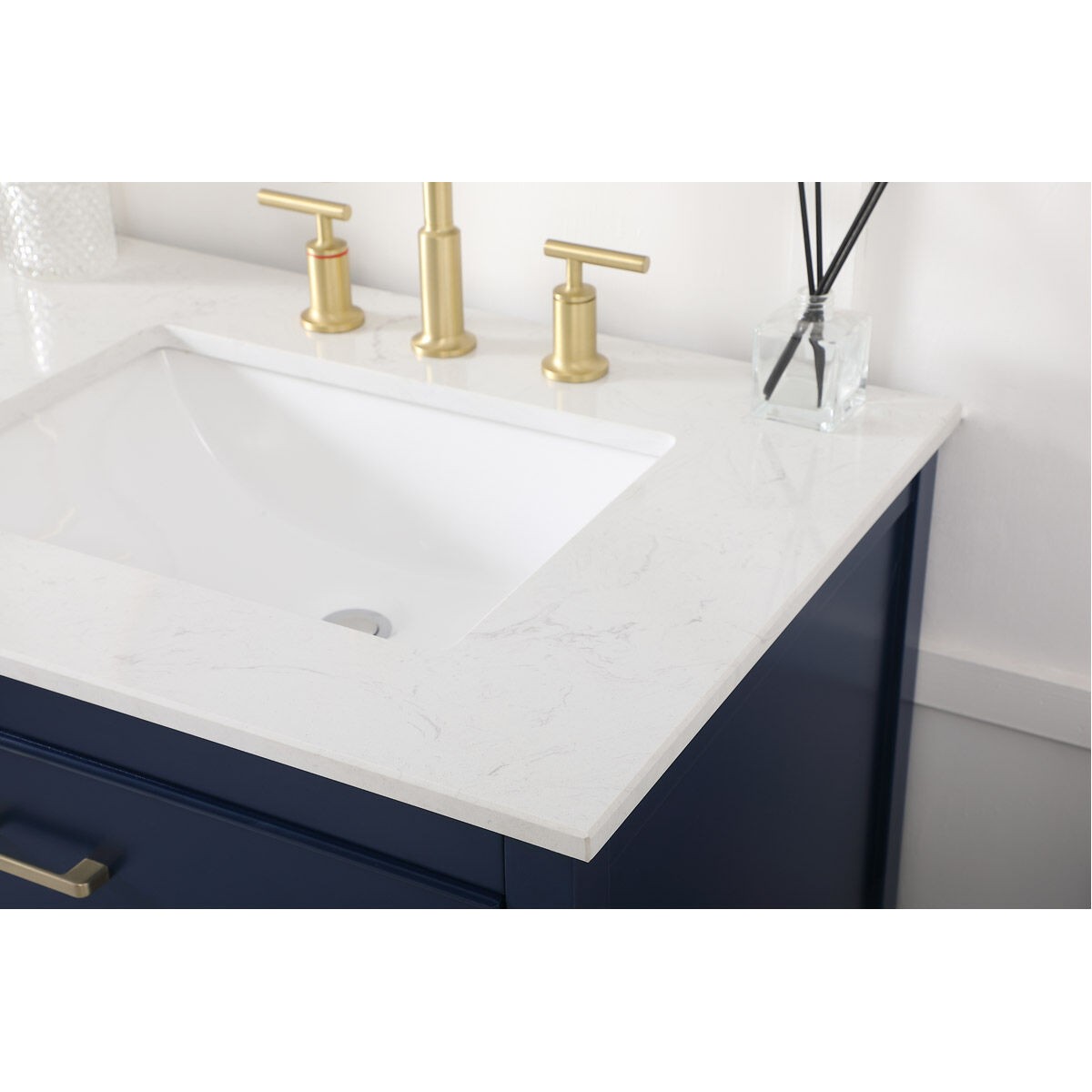 Sinclaire 72 X 22 X 34 inch Blue Vanity Sink Set