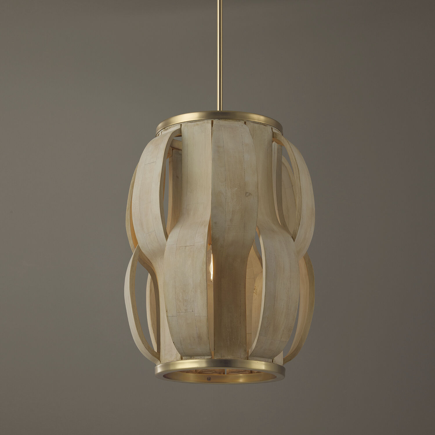 Willa 1 Light 16 inch Matte Brass Pendant Ceiling Light