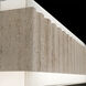 Magnate LED 19 inch Beige Travertine and Aged Brass Bath Vanity & Wall Light