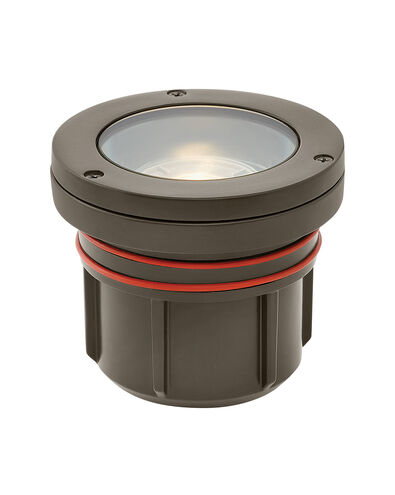 Hardy Island Flat Top 12v 12.00 watt Bronze Landscape Well Light in 2700K, Variable Output