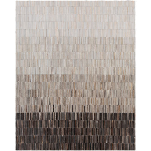Outback 120 X 96 inch Medium Gray/Ivory/Camel/Black Rugs, Hair On Hide