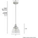 Cypress Grove 1 Light 7 inch Brushed Nickel Mini Pendant Ceiling Light