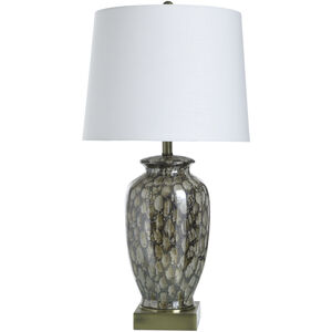 Reactive Glaze 31 inch 150.00 watt Speckled Brown Table Lamp Portable Light