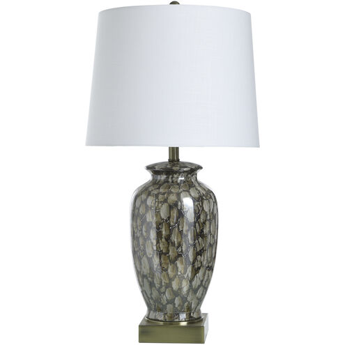 Reactive Glaze 31 inch 150.00 watt Speckled Brown Table Lamp Portable Light
