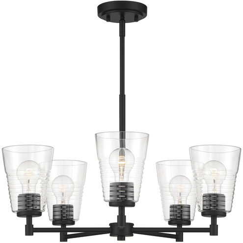 Ingo 5 Light 24 inch Matte Black Chandelier Ceiling Light