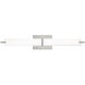 Sean Lavin Metro LED 25.8 inch Satin Nickel Bath Light Wall Light in LED 90 CRI 3000K 277V, White Acrylic, Integrated LED