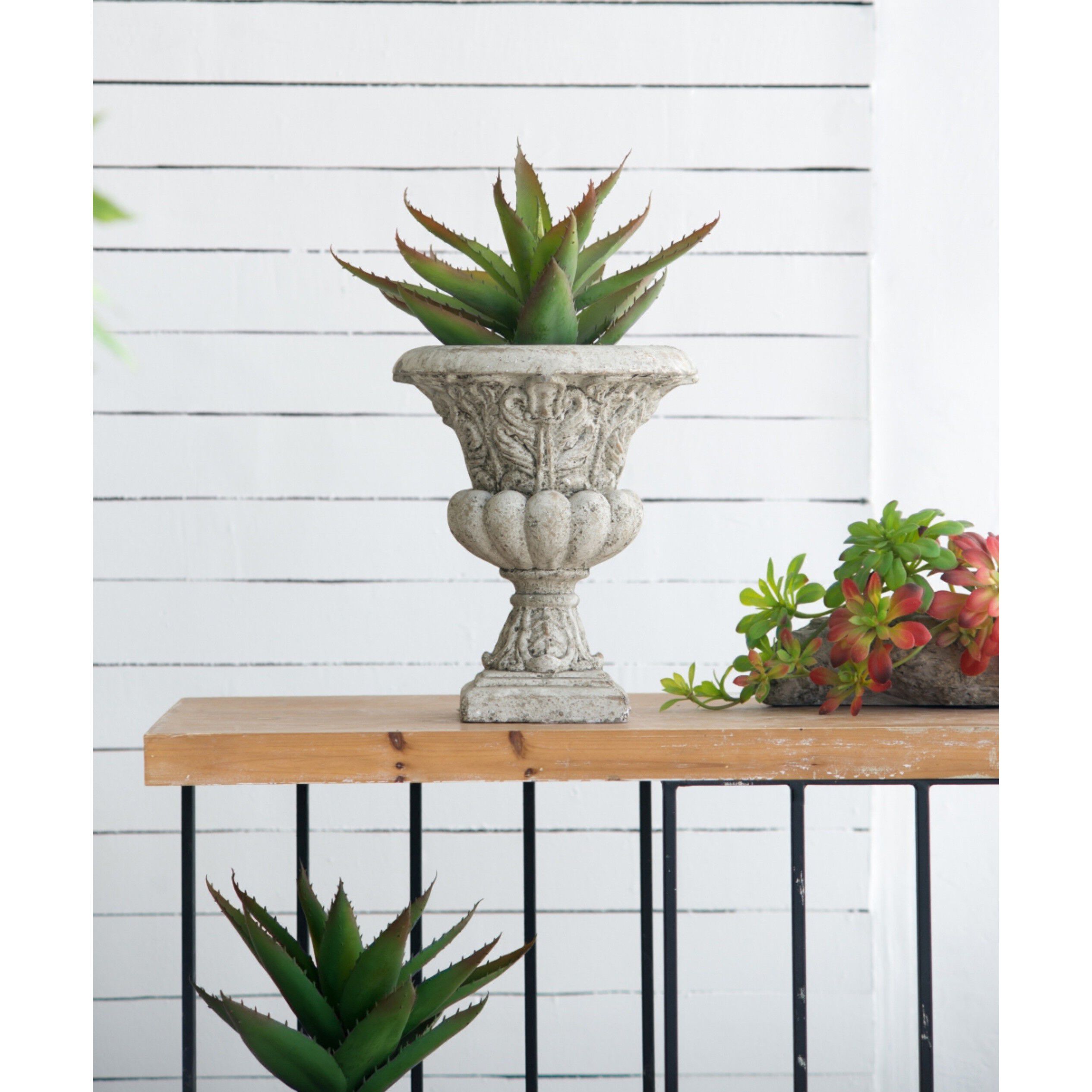 Danna Weathered Antique Outdoor Planter
