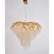 Canada LED 43 inch Gold Chandelier Ceiling Light, Crystal