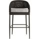 Juri 43.5 inch Porpoise and Charcoal Brown with Dark Gray Outdoor Bar Stool