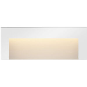 Taper 12v 2.50 watt Satin White Landscape Deck Sconce, Horizontal