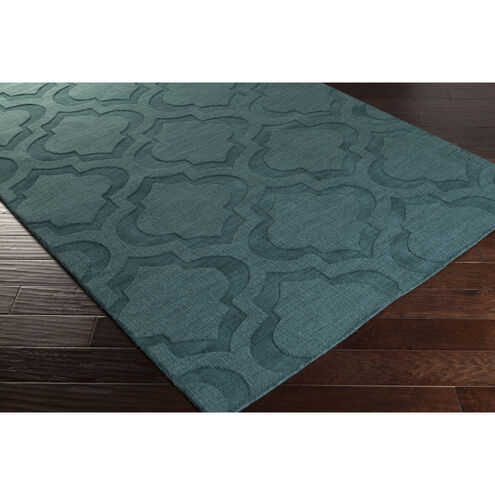 Central Park 93 X 93 inch Medium Green/Teal Handmade Rug, Round