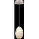 Natural Inspirations 1 Light 5.5 inch Gold Pendant Ceiling Light in Natural Quartz Studio Glass 8
