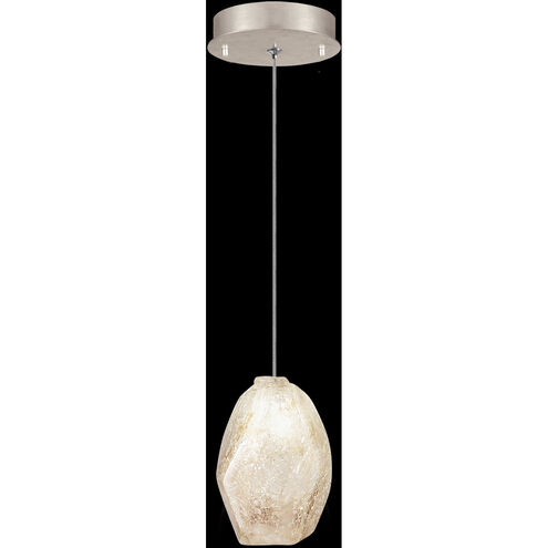 Natural Inspirations 1 Light 5.5 inch Gold Pendant Ceiling Light in Natural Quartz Studio Glass 8