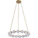Marni LED 32.38 inch Natural Brass Chandelier Ceiling Light