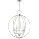 Arabella 5 Light 22 inch Polished Chrome Chandelier Ceiling Light
