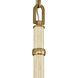 Neville 12 Light 34 inch Natural Brass with Bleached White Wood and Off White Chandelier Ceiling Light