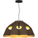 Victoria 29.5 inch Ebony Pendant Ceiling Light in Ebony/Ash