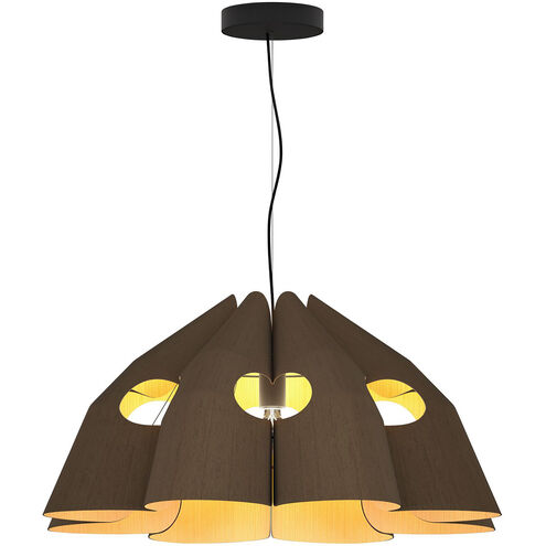 Victoria 29.5 inch Ebony Pendant Ceiling Light in Ebony/Ash