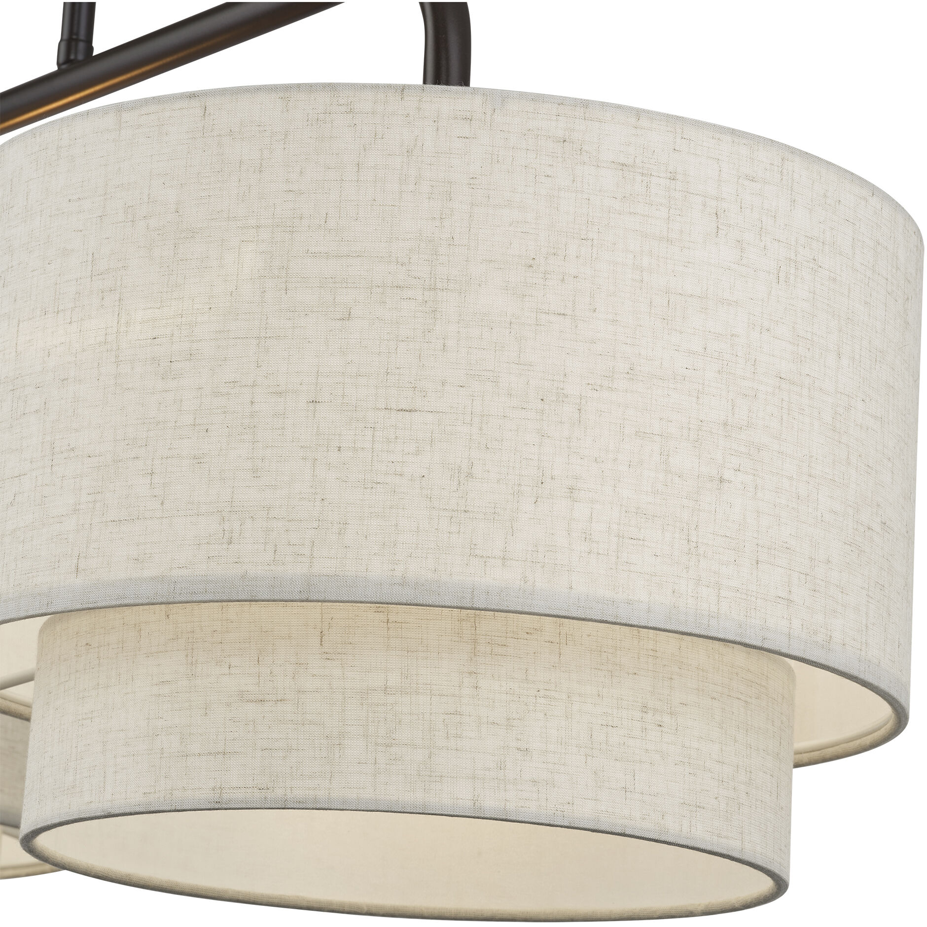 Manorwood 3 Light 48 inch English Bronze Linear Chandelier Ceiling Light, Extra Large