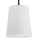 Clarion 1 Light 9 inch Matte Black Pendant Ceiling Light