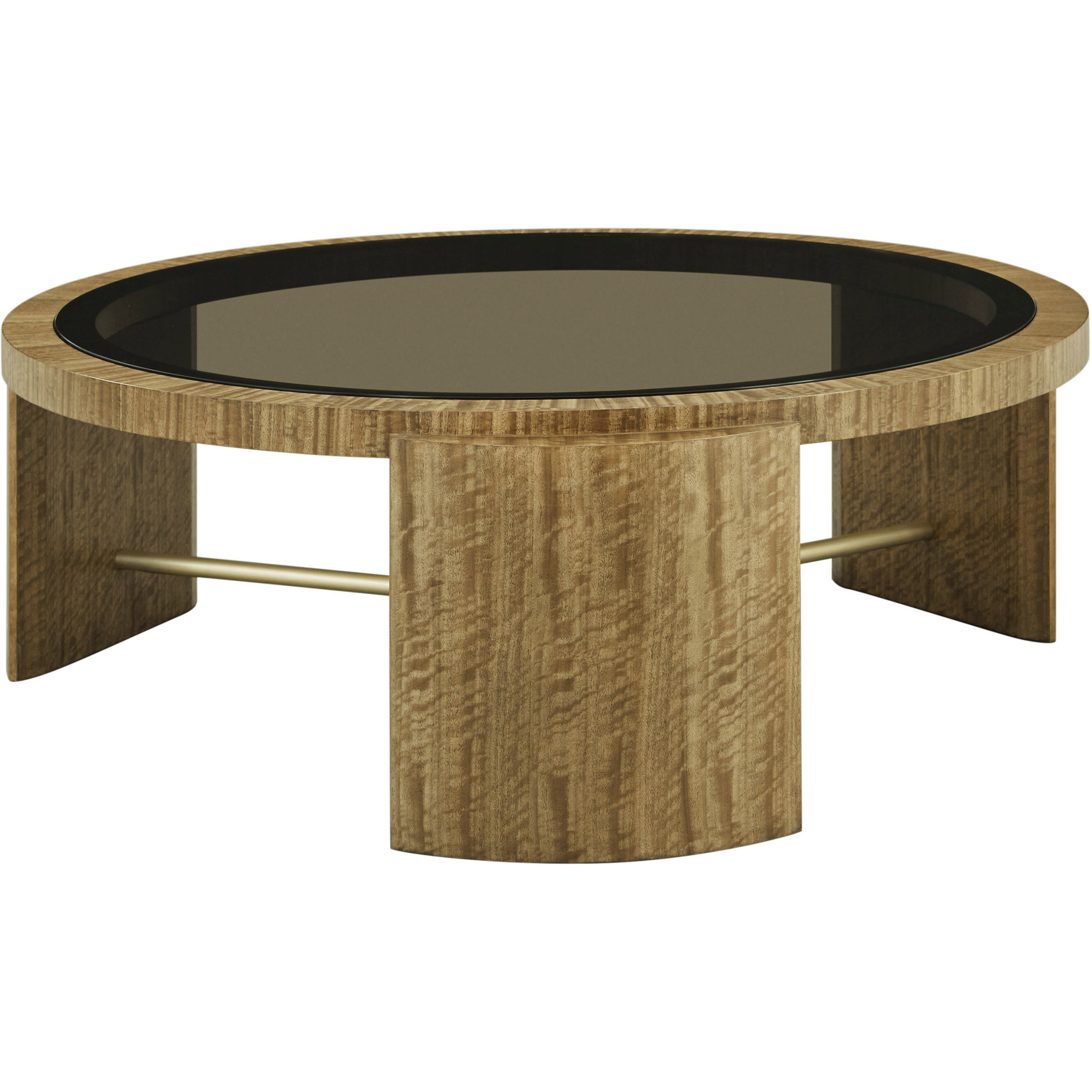 Jenson 48 X 48 inch Cocktail Table, Wooden with Glass Top