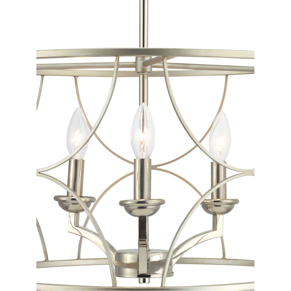 Landree 3 Light 18 inch Silver Ridge Chandelier Ceiling Light