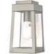Oslo 1 Light 10 inch Brushed Nickel Outdoor Wall Lantern