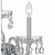 Traditional Crystal Sconce Wall Light in Clear Hand Cut, Polished Chrome