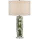 Zowan 29.25 inch 150 watt Green and Cream and Clear Table Lamp Portable Light