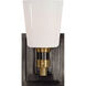 Thomas O'Brien Bryant2 1 Light 4 inch Bronze and Hand-Rubbed Antique Brass Single Bath Sconce Wall Light