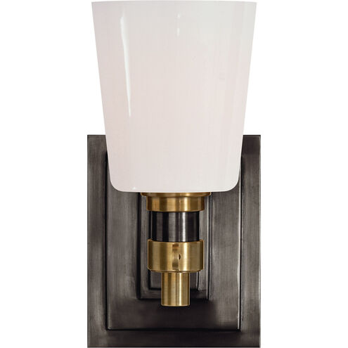 Thomas O'Brien Bryant2 1 Light 4 inch Bronze and Hand-Rubbed Antique Brass Single Bath Sconce Wall Light