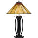 3105 Tiffany 25 inch 60.00 watt Dark Bronze Table Lamp Portable Light