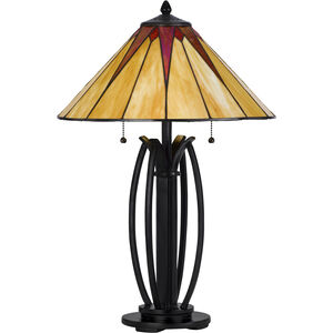 3105 Tiffany 25 inch 60.00 watt Dark Bronze Table Lamp Portable Light