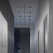 Suspenders LED 193 inch Satin Black Suspension Ceiling Light
