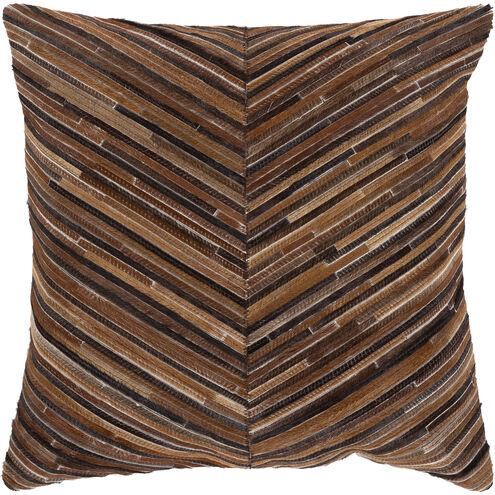 Zander 20 X 20 inch Caramel Pillow Kit, Square