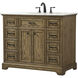 Americana 42 X 22 X 35 inch Driftwood Vanity Sink Set