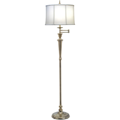 Ellie 66 inch 150.00 watt Burnished Brass Floor Lamp Portable Light