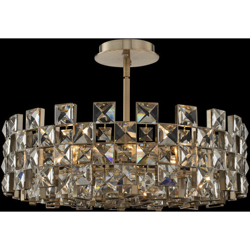 Piazze 8 Light 22 inch Brushed Champagne Gold Pendant Ceiling Light