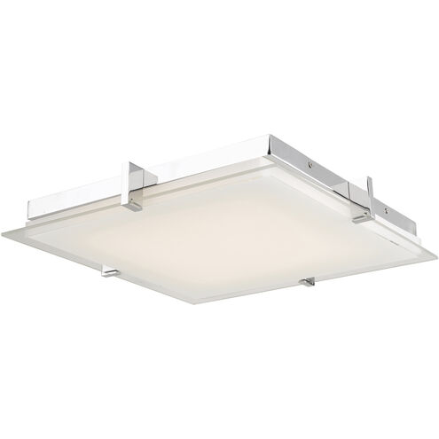 Matrix LED 12.2 inch Chrome Flush Mount Ceiling Light