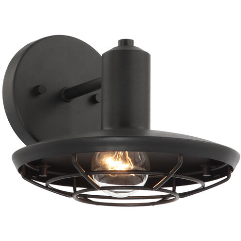 Compton 1 Light 9 inch Matte Black Wall Sconce Wall Light