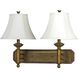 Pineapple Hotel 2 Light 19 inch Antique Gold Wall Lamp Wall Light