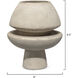 Foundation 9.5 X 8 inch Decorative Vase in Off White Ceramic