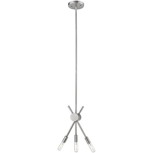 Willsboro 3 Light 13 inch Polished Nickel Mini Pendant Ceiling Light