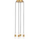 Sean Lavin Lassell 4 Light 10.3 inch Natural Brass Chandelier Ceiling Light