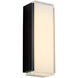 Helio LED 12 inch Black Outdoor Wall Sconce