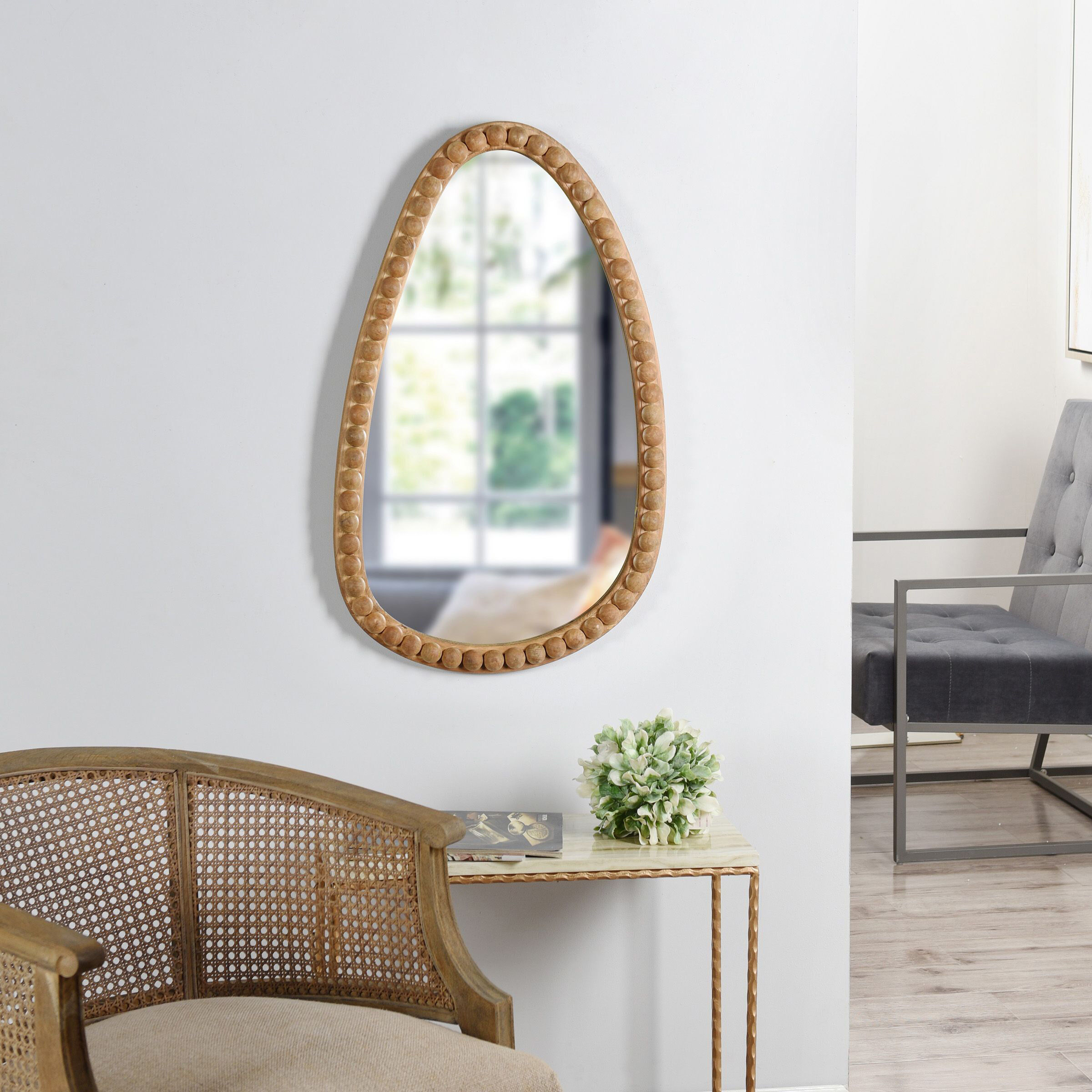 Woven sales wall mirror