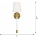 C&M by Chapman & Myers Hanover 1 Light 4.75 inch Polished Nickel Sconce Wall Light
