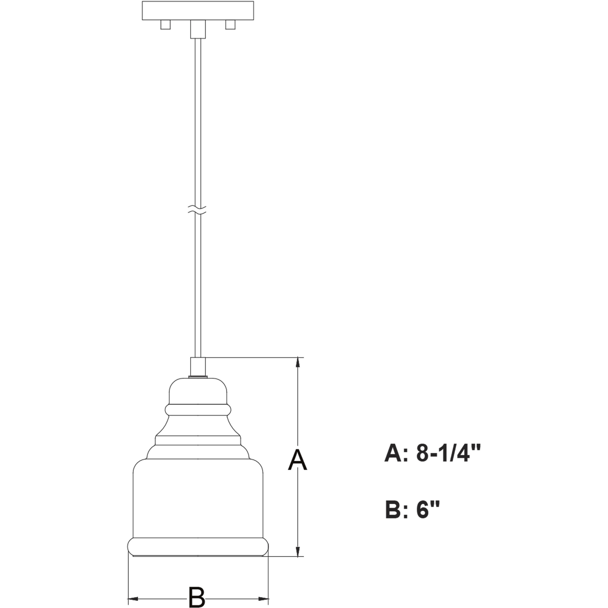 Millie LED 6 inch Matte Black Mini Pendant Ceiling Light